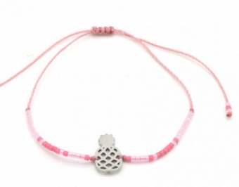 images/productimages/small/Armband-fijn-Beads-en-Ananas-roze.jpg