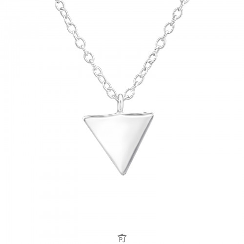 Wonderbaarlijk Ketting fijn Driehoek 925 zilver BE-68