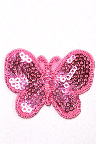 Jeans Patch Butterfly pink