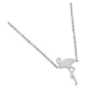 Ketting Flamingo stainless steel silver