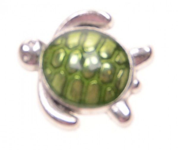 Bedel turtle silver voor Memory Lockets
